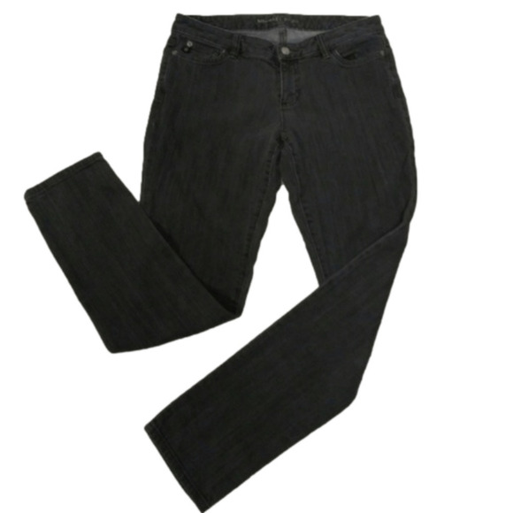 Michael Kors Gray Colored Denim Five Pocket Mid Rise Straight Leg Jean - Picture 1 of 8